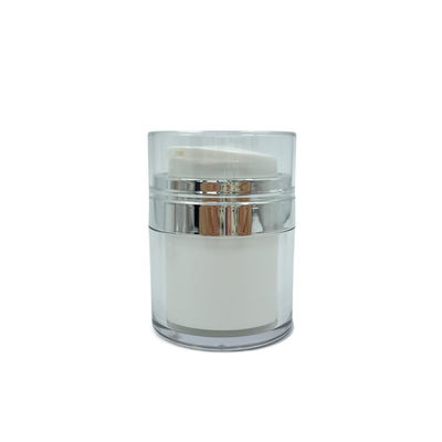 Kosmetische Verpacken15g 30g Runde PMMA luftloser Glas-Dreh für Hautpflege-Creme