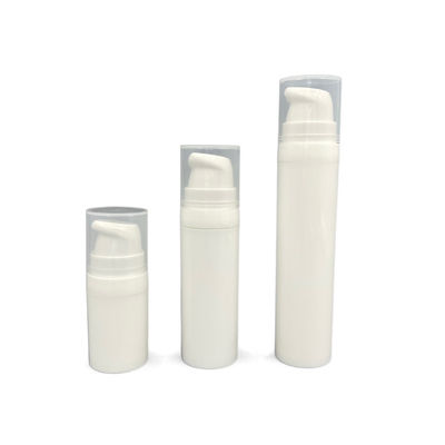 luftloser Pumpflasche-Verschluss 10ml 15ml auf weißem Plastiksiebdruck