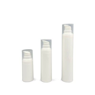 Runder Verschluss auf der luftlosen Pumpflasche-Seide, die 50ml für Creme aussortiert