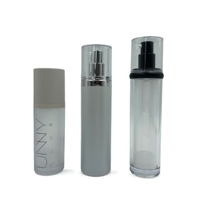 ABS schultern leere luftlose Flaschen-Runde Skincare 50ml/gerade metallisierte Oberfläche