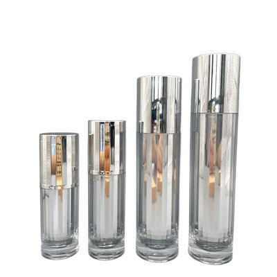 Leistungsfähige kosmetische Pumpflasche Skincare, das 30ml verpackt, metallisierte