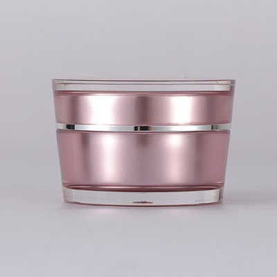 runde Schrägflächenluxusform 15g 30g 50g 75g leere Acrylcremetiegel-Kosmetik, die für Kosmetik mit Deckel verpackt