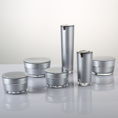 runde Schrägflächenluxusform 15g 30g 50g 75g leere Acrylcremetiegel-Kosmetik, die für Kosmetik mit Deckel verpackt