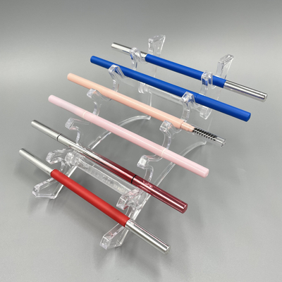 Empfindliche Dreieck-Augenbrauenstift 146mm 7mm ABS verdoppeln Hauptaugen-Make-upbehälter mit Bürste