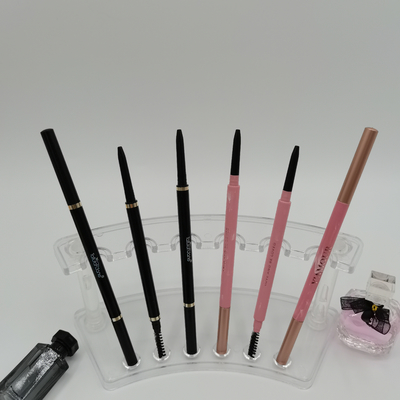 Empfindliche Dreieck-Augenbrauenstift 146mm 7mm ABS verdoppeln Hauptaugen-Make-upbehälter mit Bürste