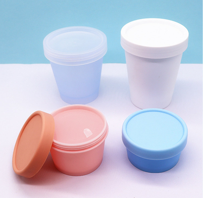 Materielles Eiscreme-Schalen-Form-Körperpflege-monoglas pp. kosmetisches Glas-50ml 100ml 200ml 250ml