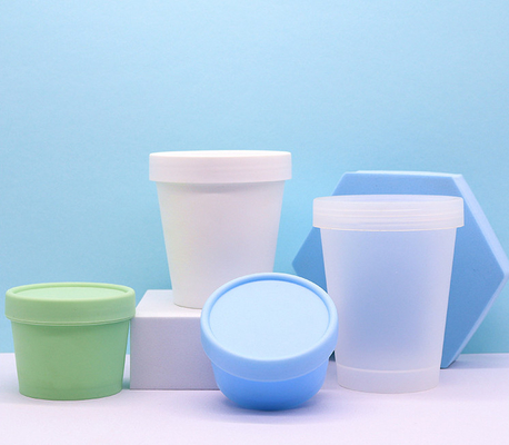Materielles Eiscreme-Schalen-Form-Körperpflege-monoglas pp. kosmetisches Glas-50ml 100ml 200ml 250ml