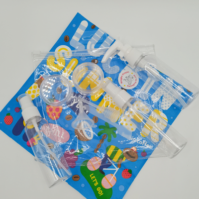 Pumpenlöffel Tropftrichter Kundenspezifischer PVC-Waschbeutel für Cremetiegel-Reise-Sprühflasche