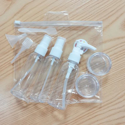 Pumpenlöffel Tropftrichter Kundenspezifischer PVC-Waschbeutel für Cremetiegel-Reise-Sprühflasche