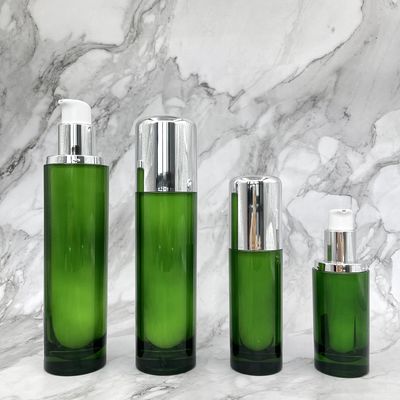 Acryl der runde kosmetische Pumpflasche-Luxusleercontainer-50ml 120ml