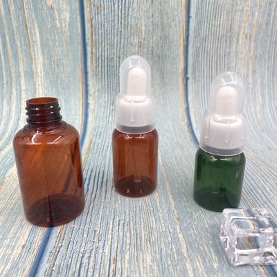 HAUSTIER 50ml 30ml Amber Dropper Bottle Boston ringsum Schulter-Seiden-Siebung