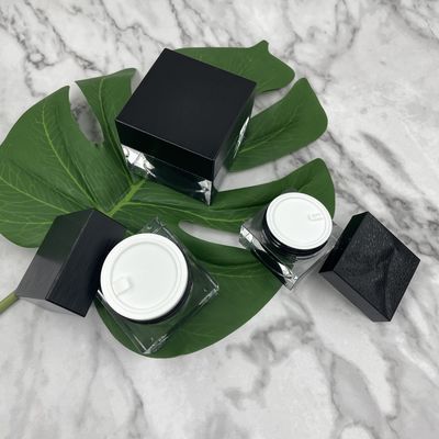 Kosmetische Gläser Matt Lids 10g quadrieren Plastikmake-upbehälter metallisierten Oberflächen