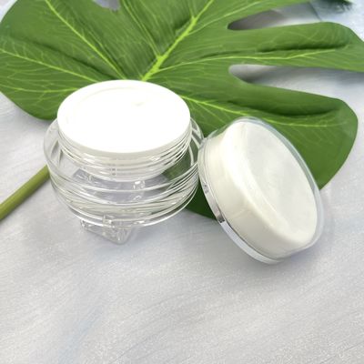 UVbeweis-kosmetische Plastikgläser ringsum Acrylbehälter 30g 50g für Hautpflege-Creme