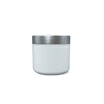 weiße kosmetische PlastikLeercontainer-Antiauswirkung scheuern der Glas-100g für BADEKURORT Creme/Paste