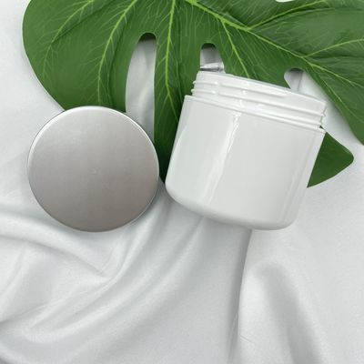 weiße kosmetische PlastikLeercontainer-Antiauswirkung scheuern der Glas-100g für BADEKURORT Creme/Paste