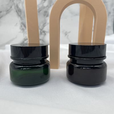 HAUSTIER Amber Plastic Cosmetic Jars 30g 50g ringsum Seidensiebung