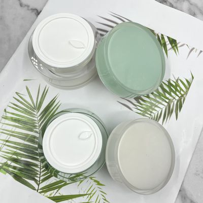 Kosmetische Runden-leere Acrylcremetiegel-Gesichts-Creme des Glas-15g 30g 50g für Hautpflege