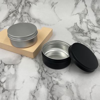 Matt Black Aluminium Tin Jars 150ml fertigte die wasserundurchlässige Farbe besonders an