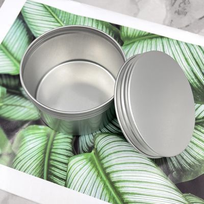 Kleine Aluminium-Tin Jars Round Edge Screw Torsions-Spitze 60ml 80ml für Wachse