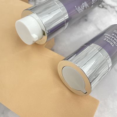 15ml 30ml 50ml für Hautpflege ringsum rotierende doppel-wandige luftlose Pumpflasche