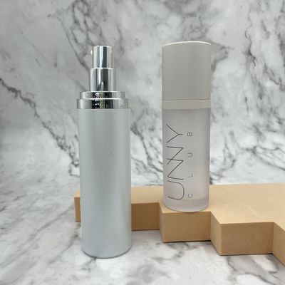 ABS schultern leere luftlose Flaschen-Runde Skincare 50ml/gerade metallisierte Oberfläche