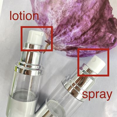 Sprühen Sie Auslöser, oder Lotions-Auslöser-Aluminiumkappe schultern niedrige luftlose Flasche