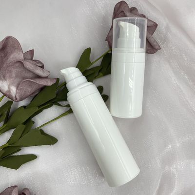 Runder Verschluss auf der luftlosen Pumpflasche-Seide, die 50ml für Creme aussortiert