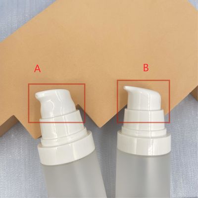 Transparenter pp. luftloser hölzerner Muster-Siebdruck der Flaschen-Pumpen-30ml 50ml