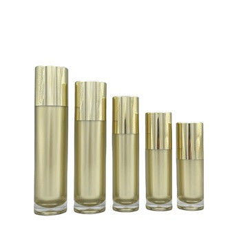 Pumpflasche-leeres Plastiklotions-Goldheißes acrylsauerc$stempeln 100ml 120ml kosmetisches
