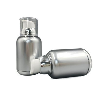 Luftlose Pumpflaschen der Torsions-80ml 100ml staubsaugen pp.-Mitgliedstaat Metallized Round Bottom