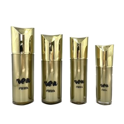 Spezielles Form-kosmetisches Pumpflasche-Goldnachfüllbare kosmetische Behälter 80ml 100ml