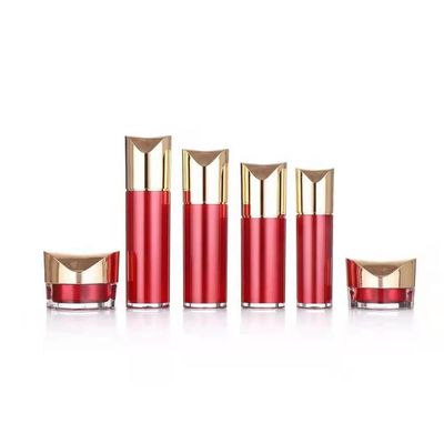 Spezielles Form-kosmetisches Pumpflasche-Goldnachfüllbare kosmetische Behälter 80ml 100ml