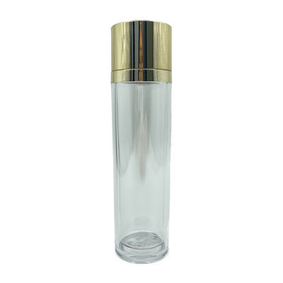 Plastik der Goldkappen-PETG füllt kosmetische Luxusbehälter für Toner 100ml 120ml ab