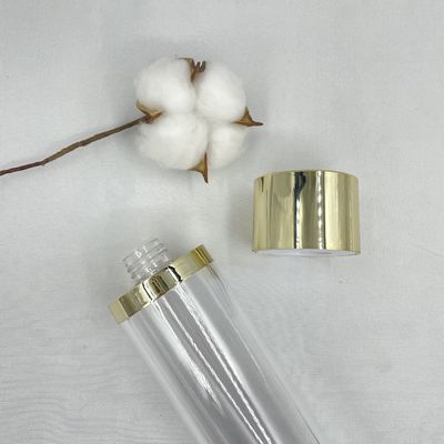 Plastik der Goldkappen-PETG füllt kosmetische Luxusbehälter für Toner 100ml 120ml ab