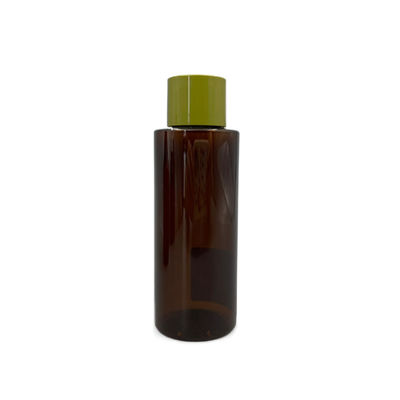 bernsteinfarbige HAUSTIER 100ml Flasche PCR-kosmetischer verpackender UVbeweis mit weißer Dichtung