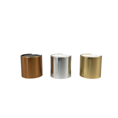 Aluminiumdisketten-Spitze Flip Cap Top Dispensing Gold 24/410 metallisierte Oberflächen