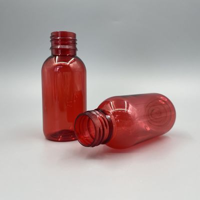 Gegen leere Plastikuvrunde der sirup-Flaschen-100ml 3.52OZ mit Besetzer-offensichtlicher Kappe