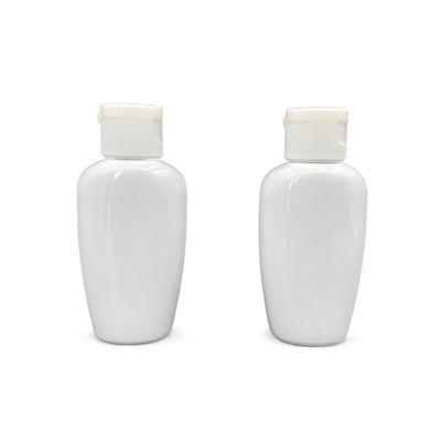 Oblate Art Plastik-HAUSTIER Pumpflasche flaches 50ml Sauerstoff mit Kappe verhindern