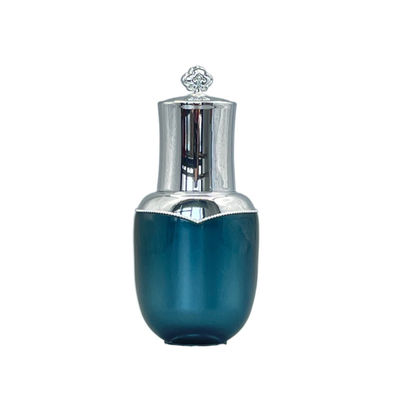 Flaschen-Tropfenzähler-metallisierte ovale Form-Kappe 0.53oz des ätherischen Öls der Blumen-15ml für Kosmetik