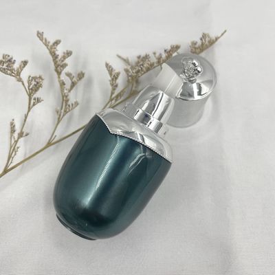 Flaschen-Tropfenzähler-metallisierte ovale Form-Kappe 0.53oz des ätherischen Öls der Blumen-15ml für Kosmetik