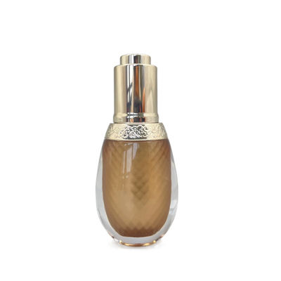 Champagne 10ml ätherischen Öls Acryl-pp. Schulter des Flaschen-Tropfenzähler-fertigte besonders an