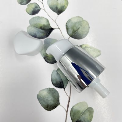 Silbernes Plastikder behandlungs-Pumpen-0.2ML/T metallisierte Schließung Handder feuchtigkeitscreme-20/410