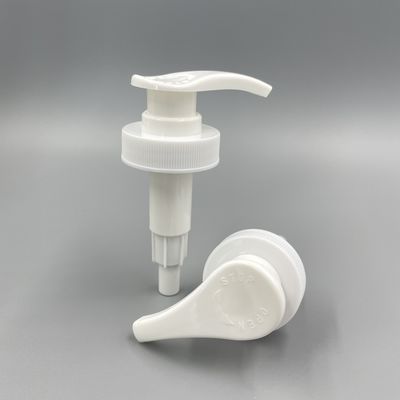 Weiße Rate 38/400 der Shampoo-Flaschen-Zufuhr-Pumpen-33/410 der Entladungs-4.0ML