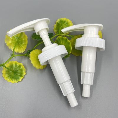 Weiße Rate 38/400 der Shampoo-Flaschen-Zufuhr-Pumpen-33/410 der Entladungs-4.0ML