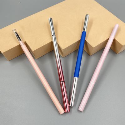 Empfindliche Dreieck-Augenbrauenstift 146mm 7mm ABS verdoppeln Hauptaugen-Make-upbehälter mit Bürste