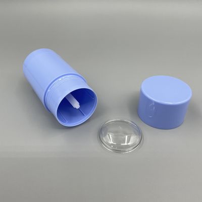 Blau-Hochdrückung Stock-Leercontainer des desodorierenden Mittels ringsum 75g kundengebundenes Logo 50g