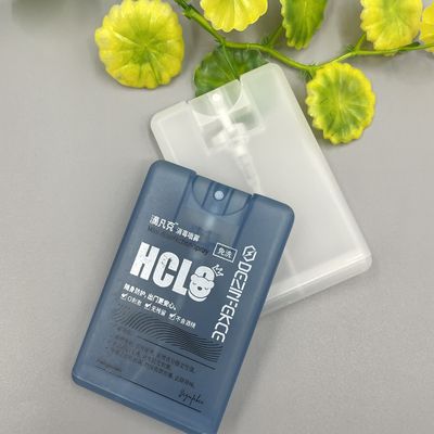 Der Dosierungs-0.06ML antibakterieller Handdesinfizierer 304H Kreditkarte-des Sprüher-20ML