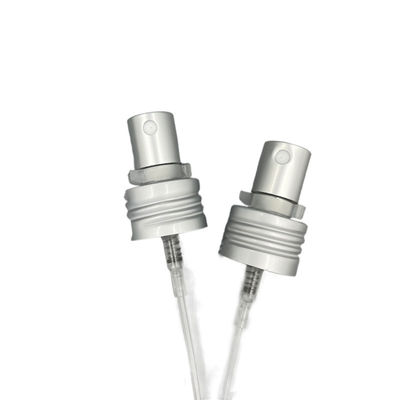 Matt Silver Perfume Pump Sprayer-Zufuhr Alu 24/410 Dosierung 0.12ML mit Clip-Verschluss