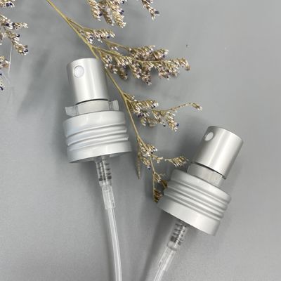 Matt Silver Perfume Pump Sprayer-Zufuhr Alu 24/410 Dosierung 0.12ML mit Clip-Verschluss