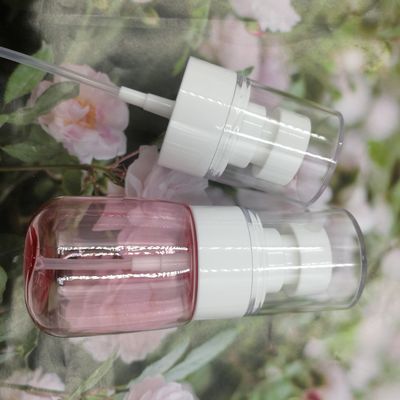 Pumpflasche-transparentes Rosa-einzelne verpackende feiner Sprüher-weiße Gesichtsleichte berührung 100ml Petg